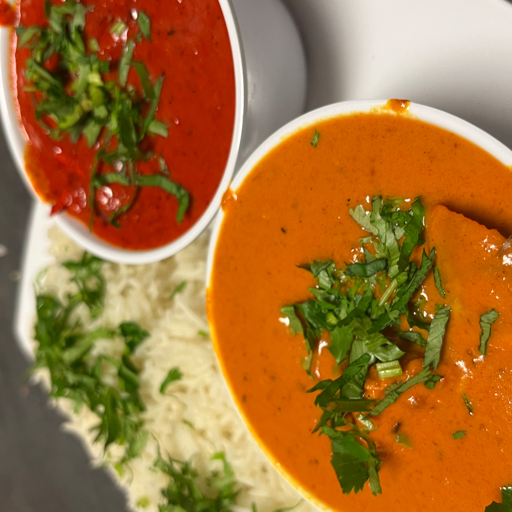 Image-Choice Of Any 2 Entrees And Basmati Rice Plate Combo