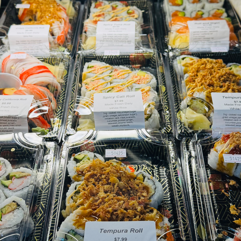 Image-Daily, fresh made Sushi plates