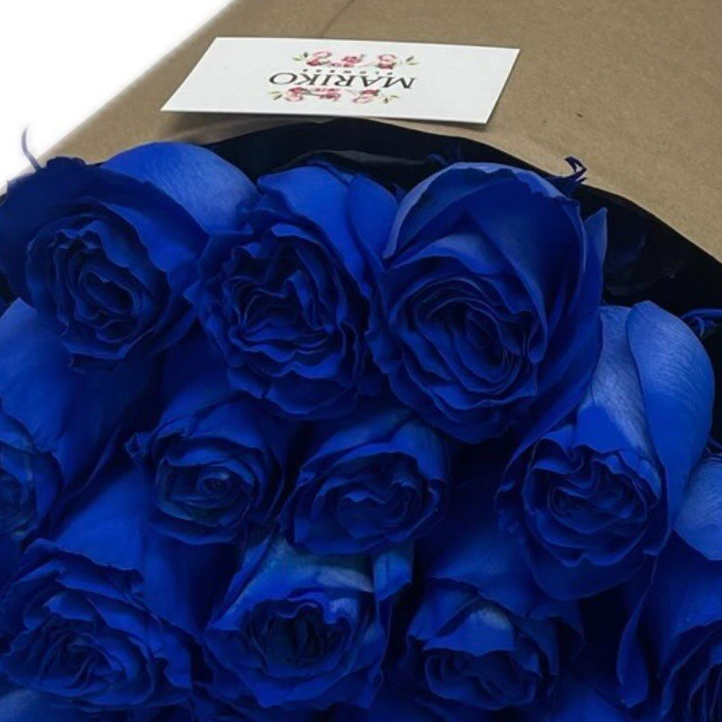 Image-Blue roses Stem 25  Size 50cm
