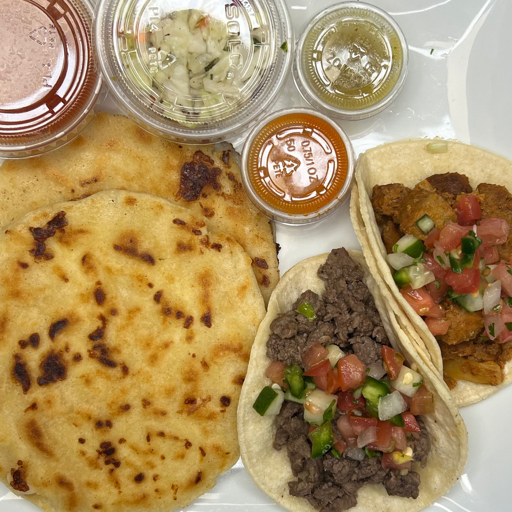 Image-Pupusas and Tacos