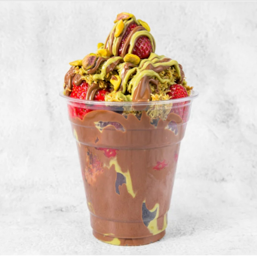 Image-Dubai chocolate cup 14 oz