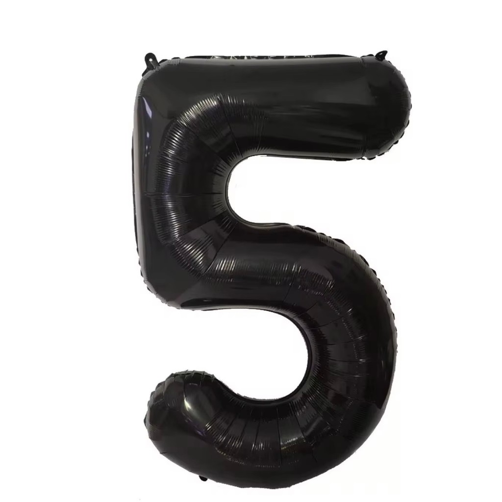 Image-Balloon #5 Black 40in