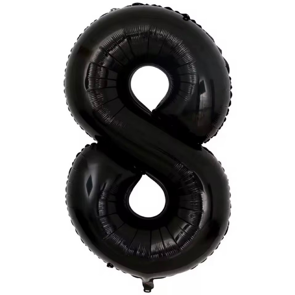 Image-Balloon #8 Black 40in