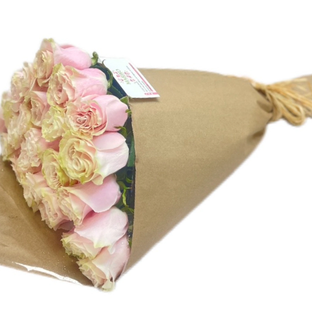 Image-Pink Roses - Stem 25, Size 50 Cm