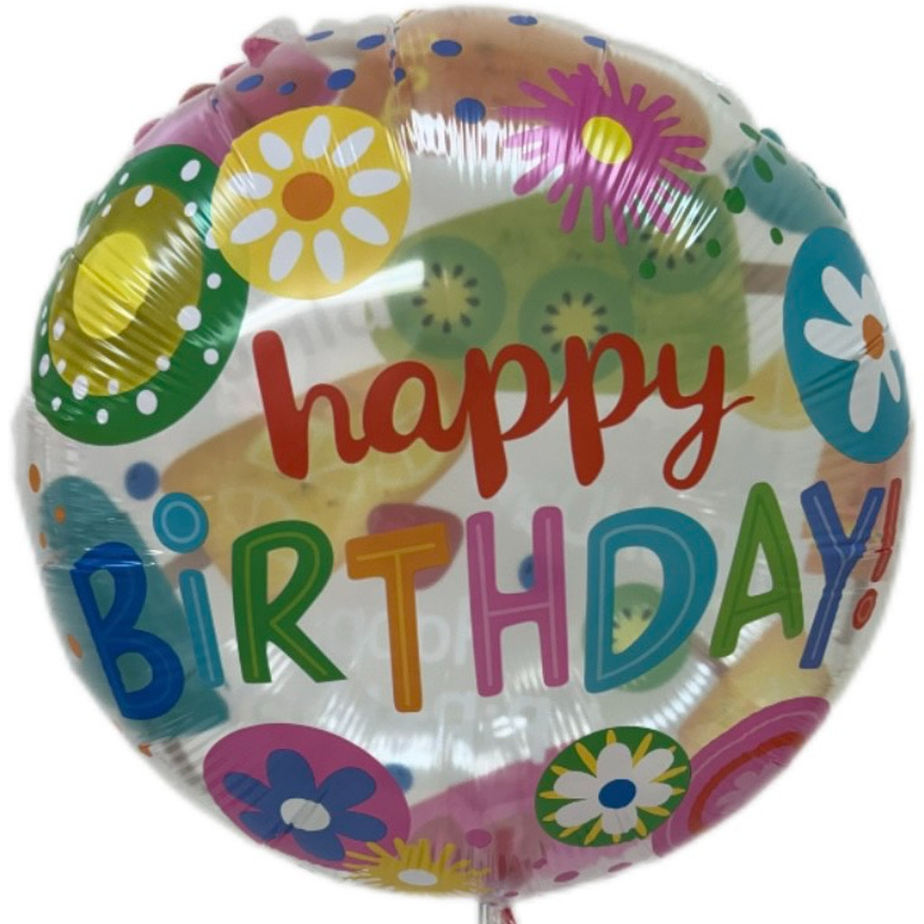 Image-Happy Birthday Balloons 18in Art-1