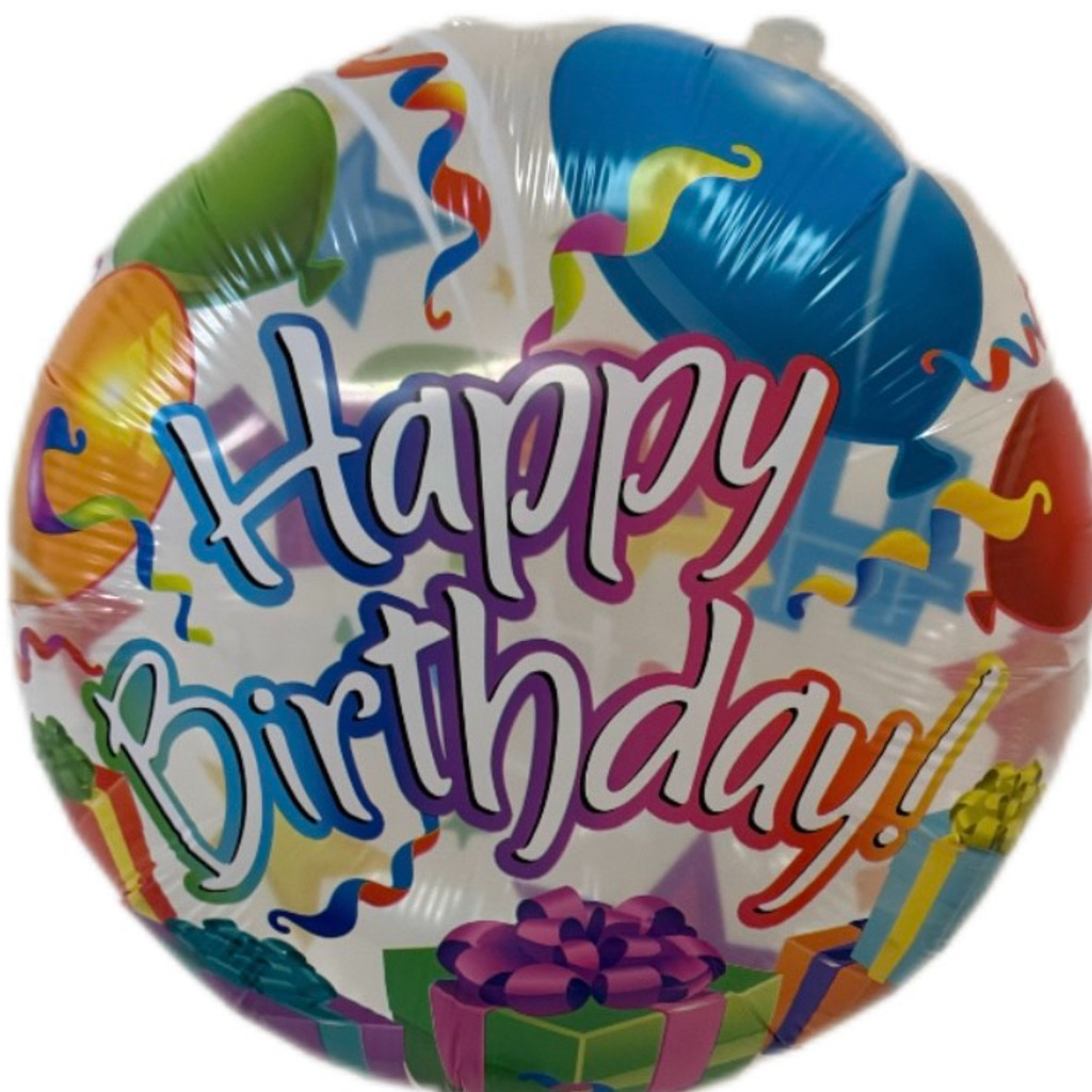 Image-Happy Birthday Balloons 18in Art-2