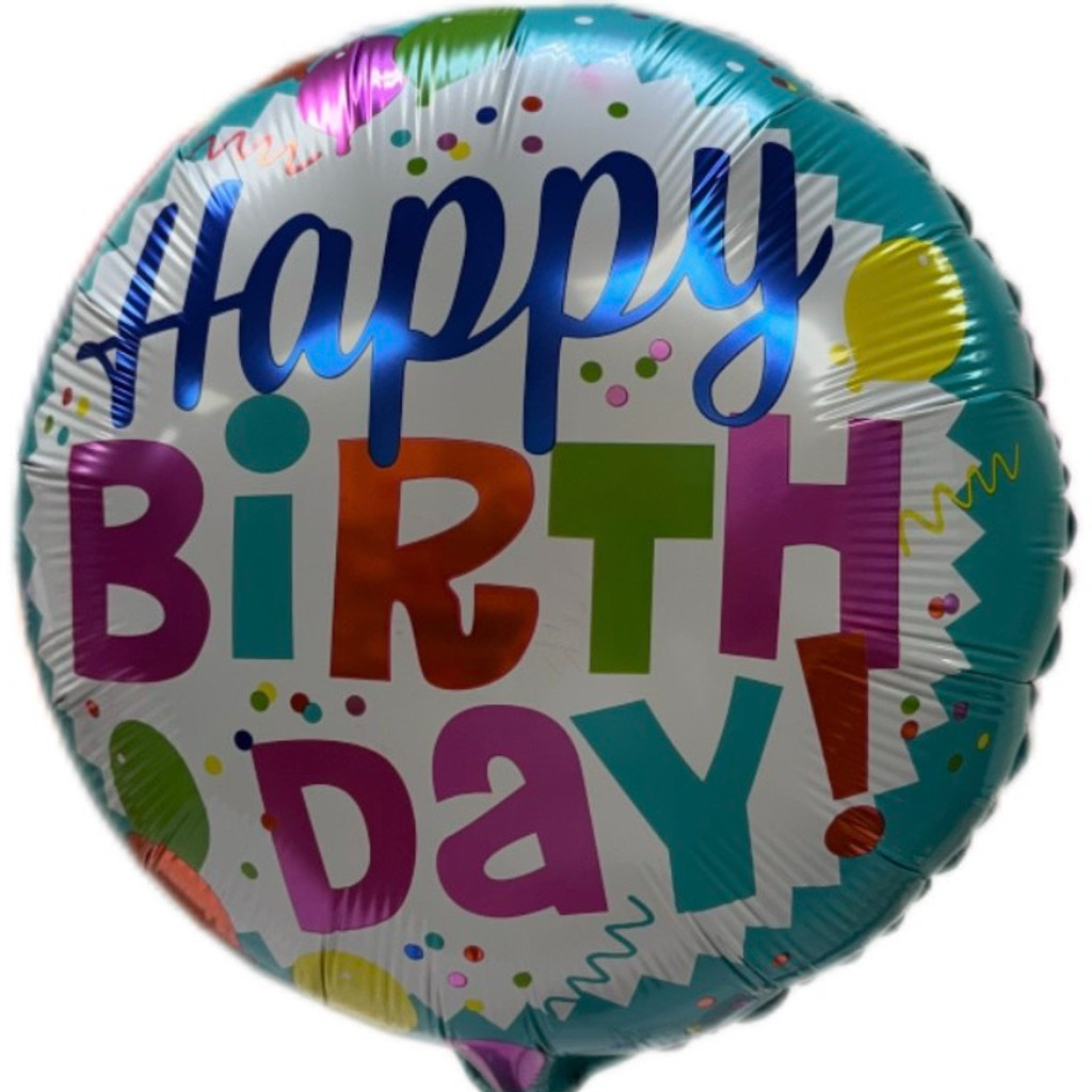 Image-Happy Birthday Balloons 18in Art-3