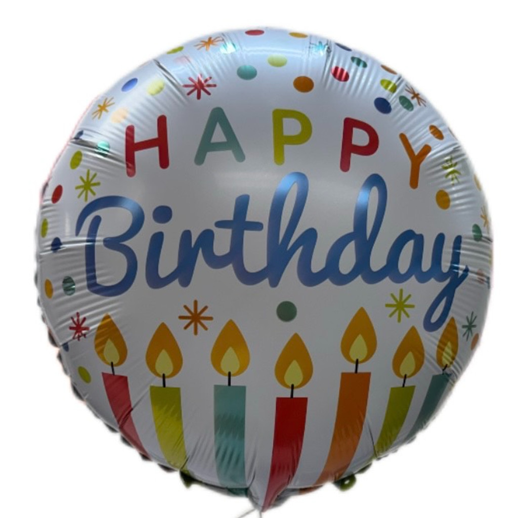 Image-Happy Birthday Balloons 18in Art-5