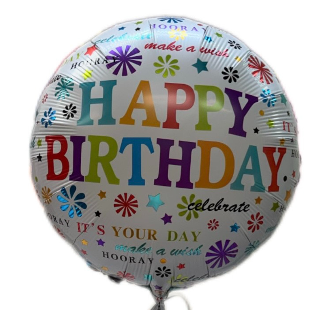 Image-Happy Birthday Balloons 18in Art-10