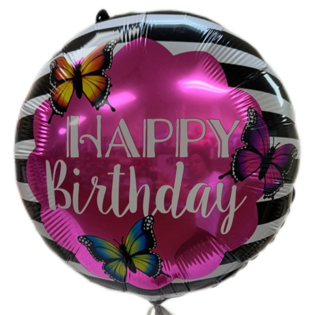 Image-Happy Birthday Balloons 18in Art-18