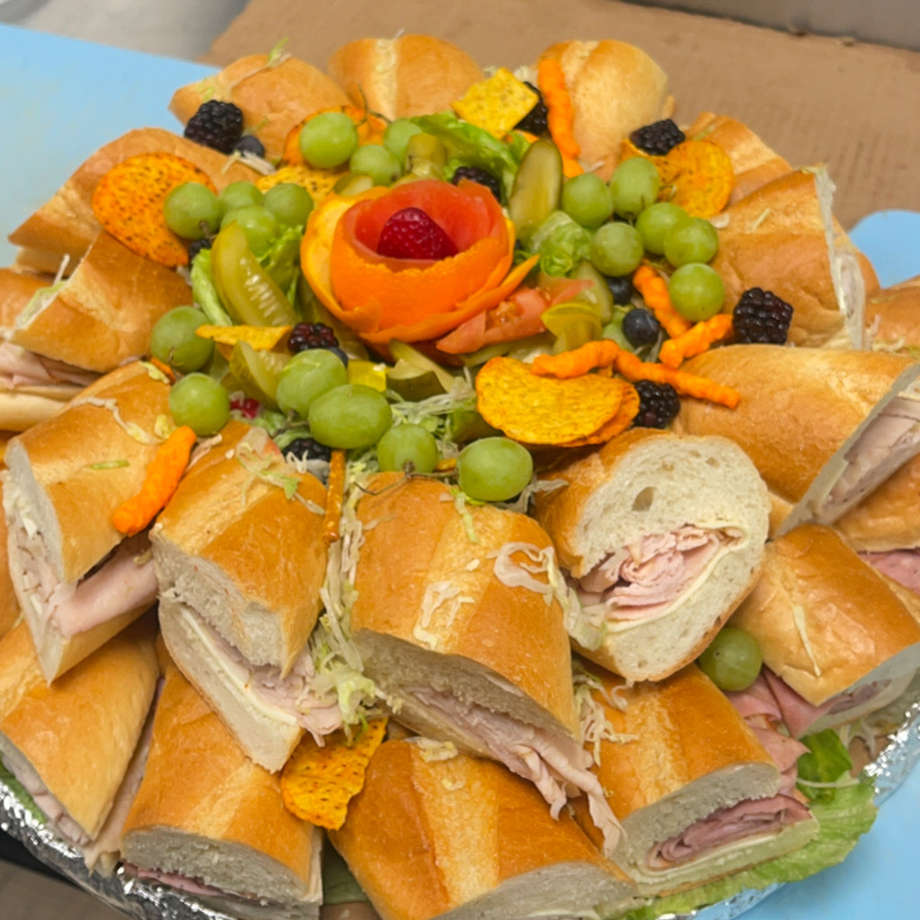 Image-Mix Turkey hoagie platter serves 12 P