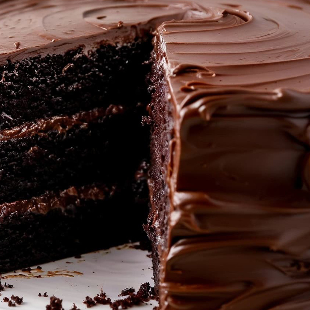 Image-Chocolate fudge cake