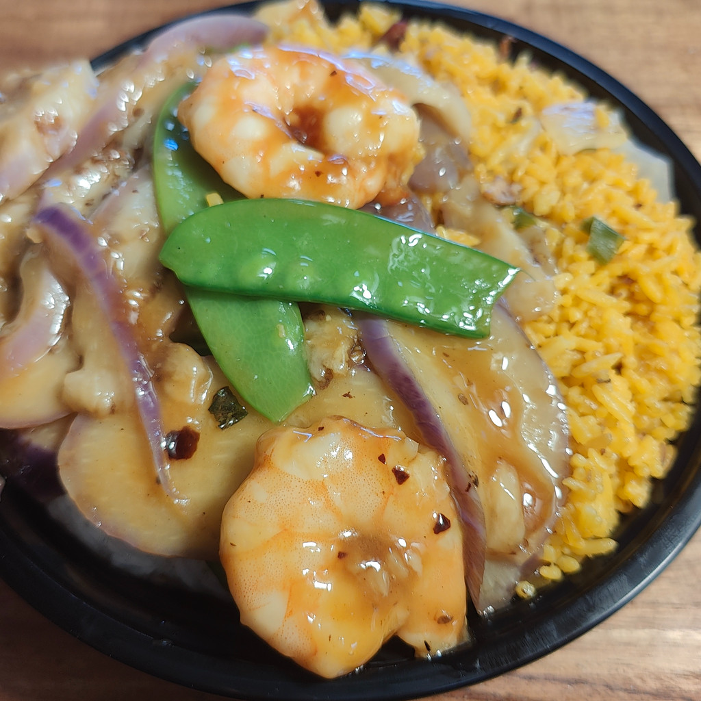 Image-L30. Shrimp Eggplant with Garlic Sauce