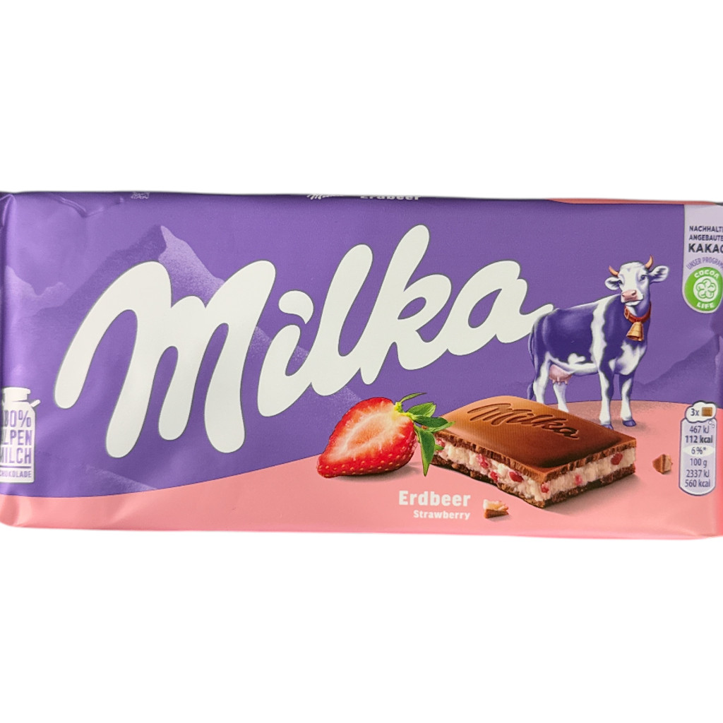 Image-Milka Strawberry 100 Gr