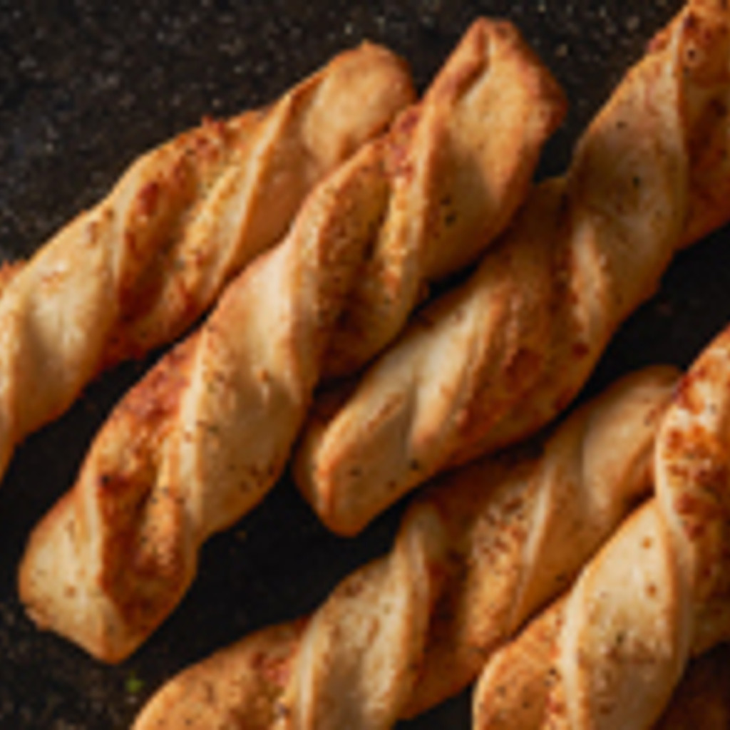 Image-GARLIC PARMESAN TWISTS - 6 GARLIC PARMESAN TWISTS