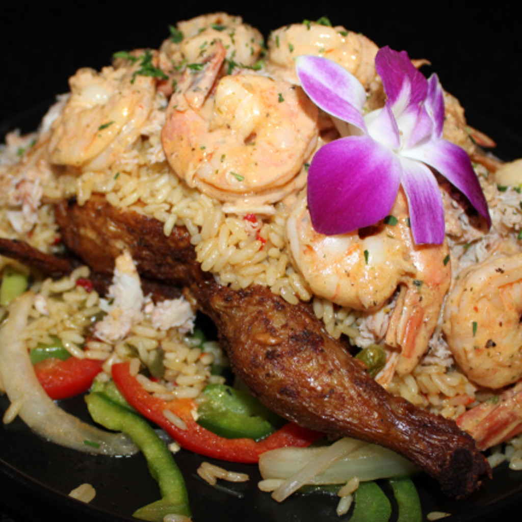 Image-STUFFED WHOLE CHICKEN W RICE SHRIMP AND CRAB MEAT