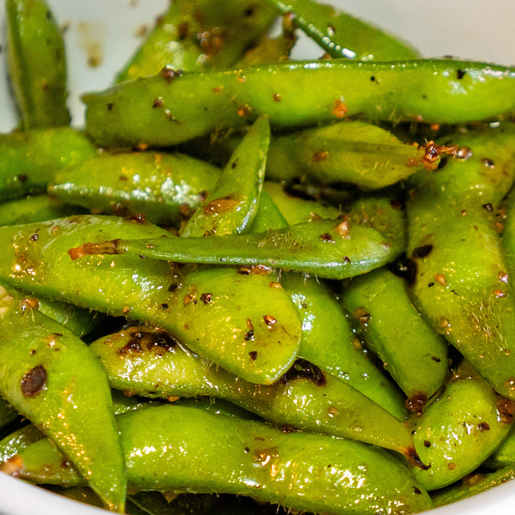 Image-Grilled Garlic Edamame