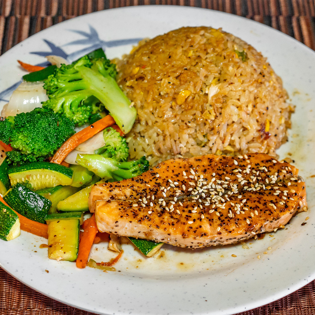 Image-Hibachi Salmon Dinner