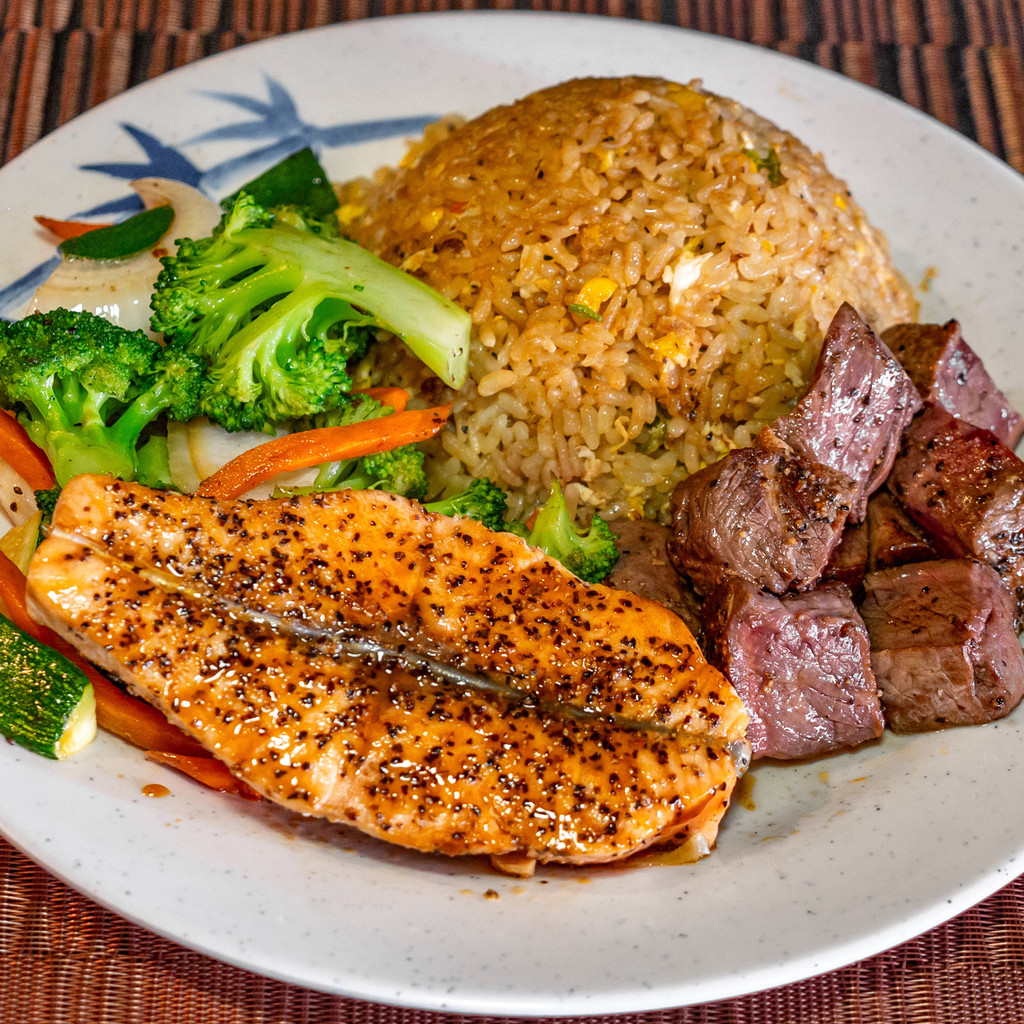 Image-Steak & Salmon Lunch