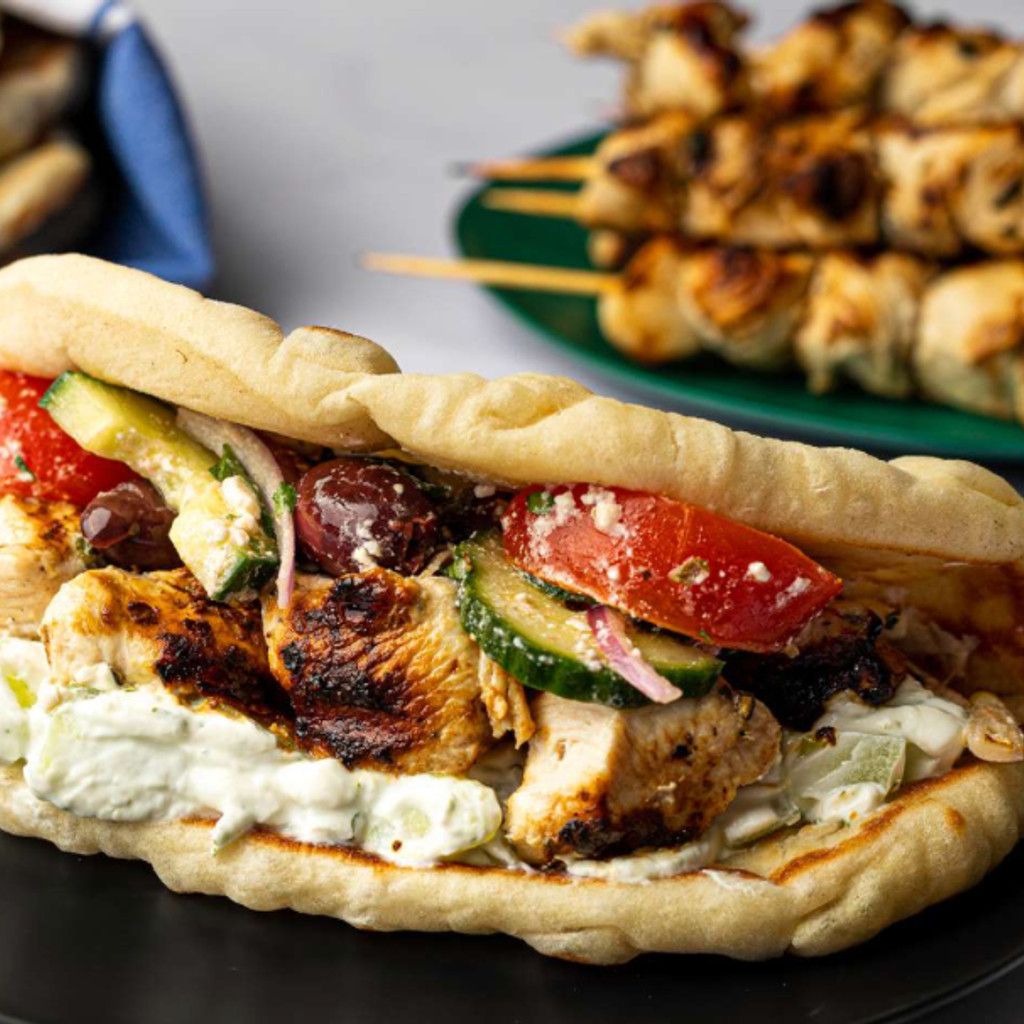 Image-Chicken Souvlaki Dinner