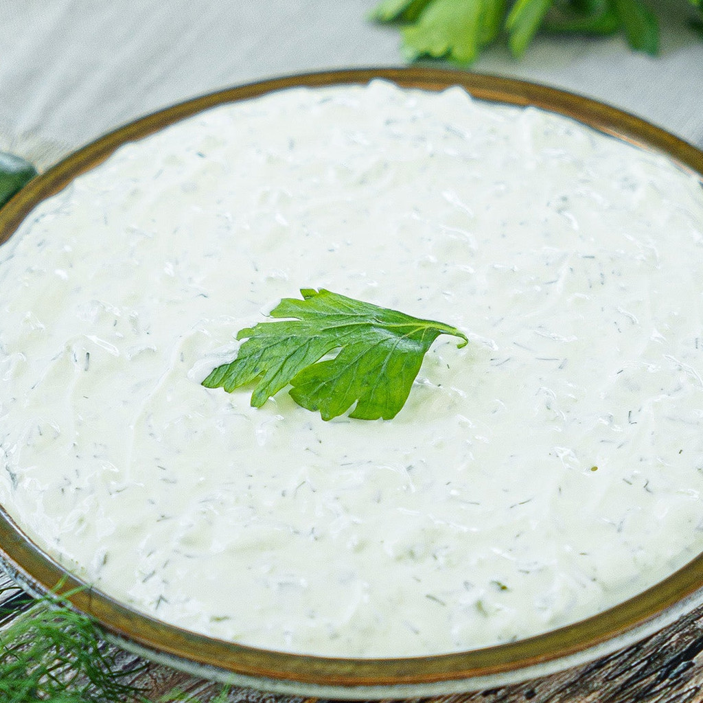 Image-Yogurt with cucumber and walnuts