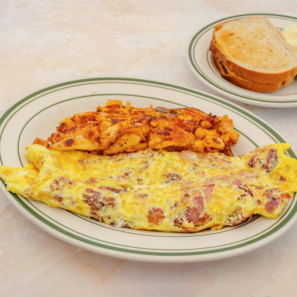 Image-Bacon and Cheese Omelette Combo