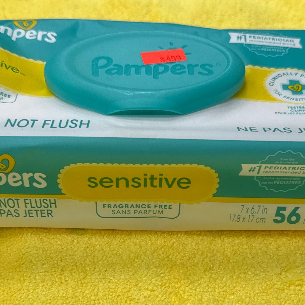 Image-Pampers baby wipes (56 count) sensitive