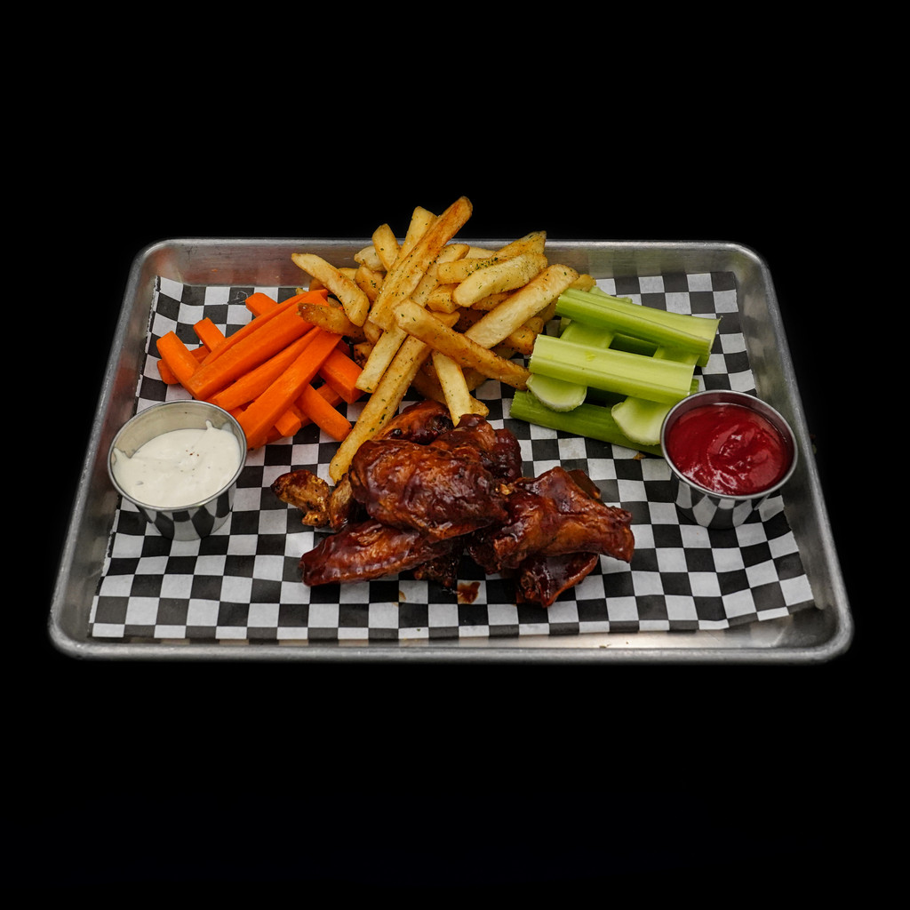 Image-Chicken Wings Combo includes fries and drink