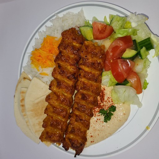 Image-Chicken Lula Kabab Plate