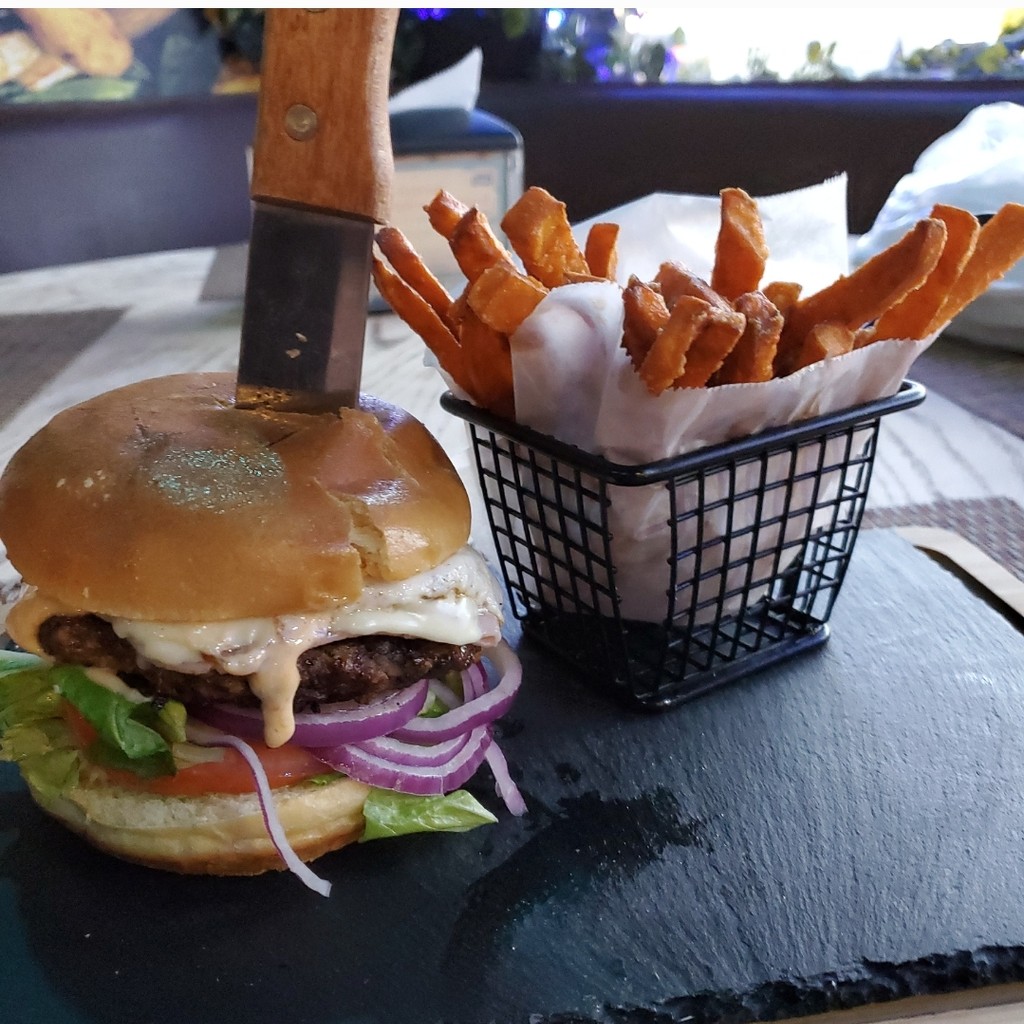 Image-Black and Blue Burger