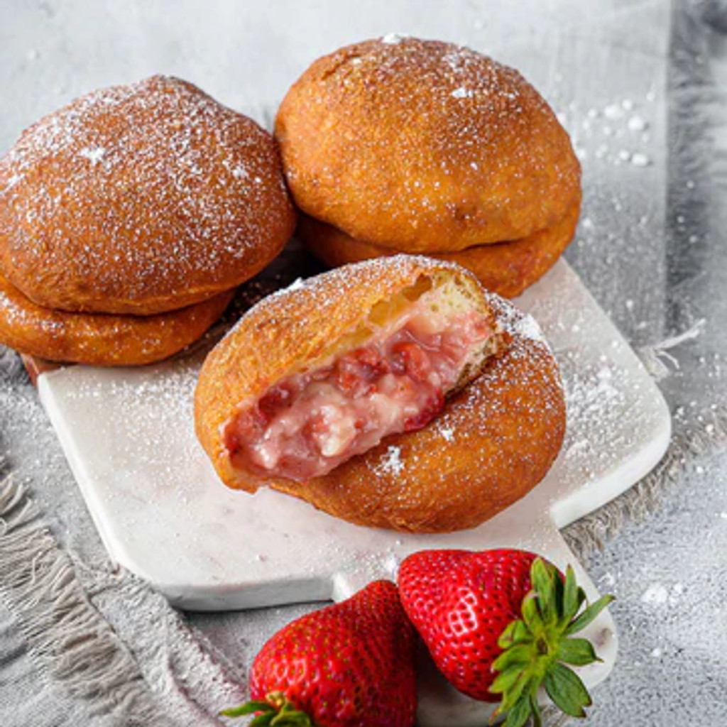 Image-Fresh Strawberry Custard Ponchik