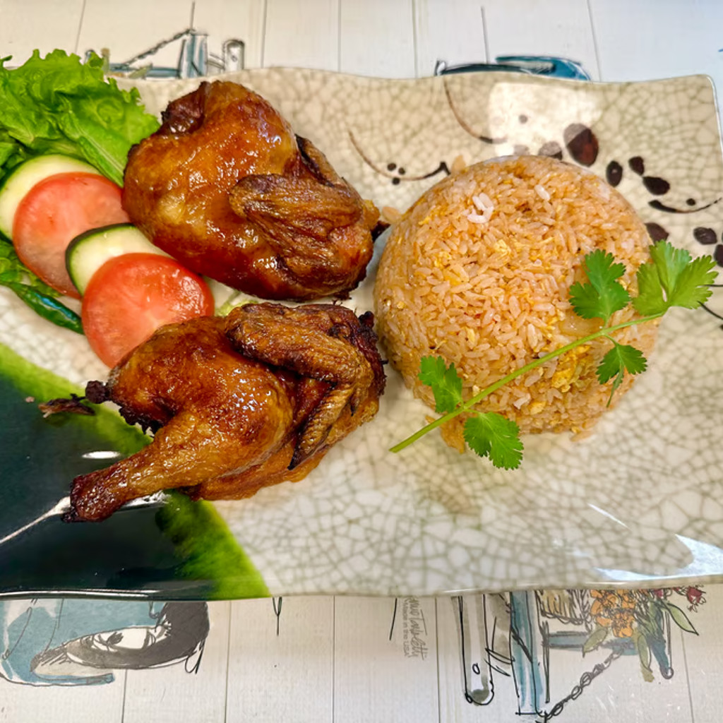 Image-41. Rice With Deep Fried Chicken (1 Hen)
