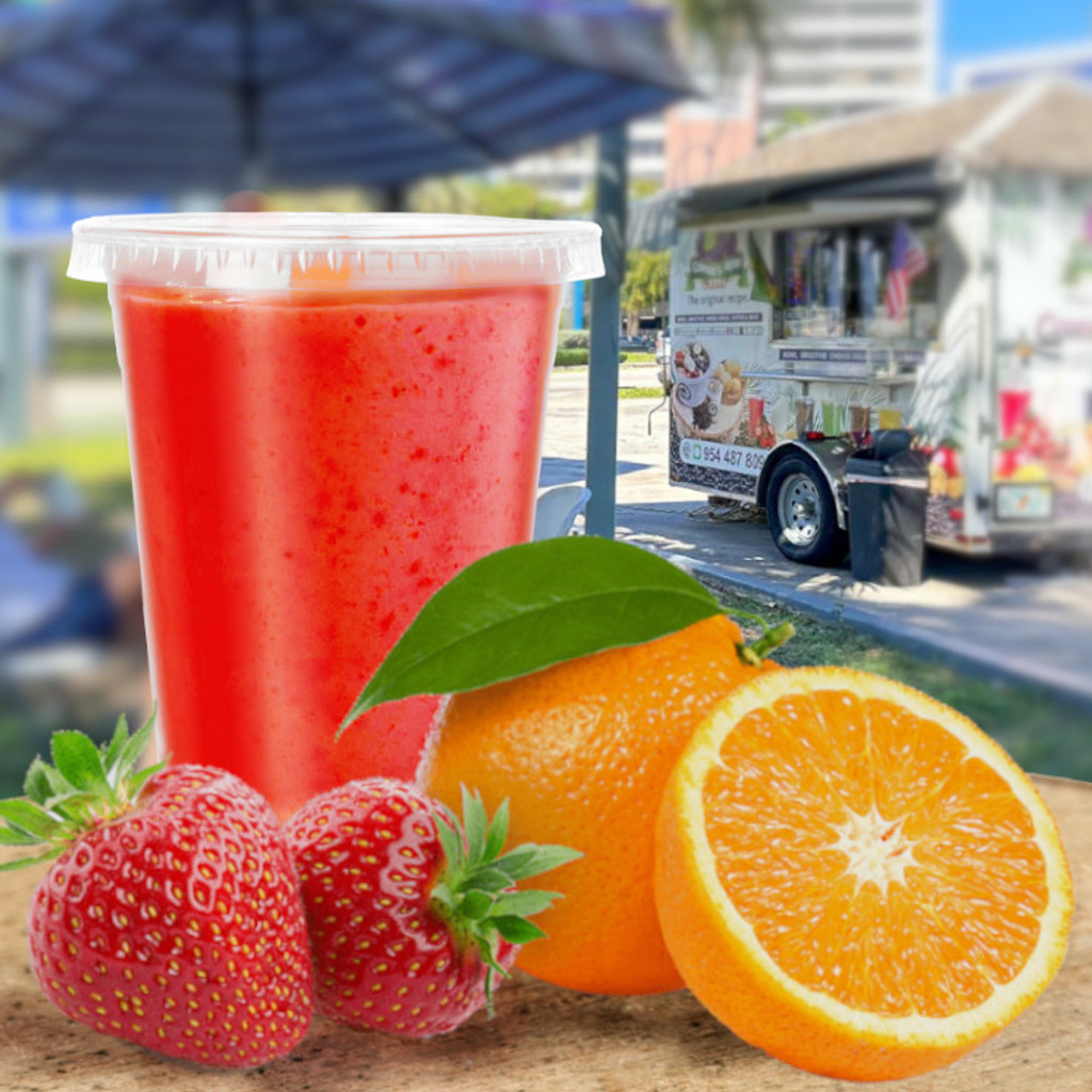 Image-Strawberry Orange smoothie 20 oz