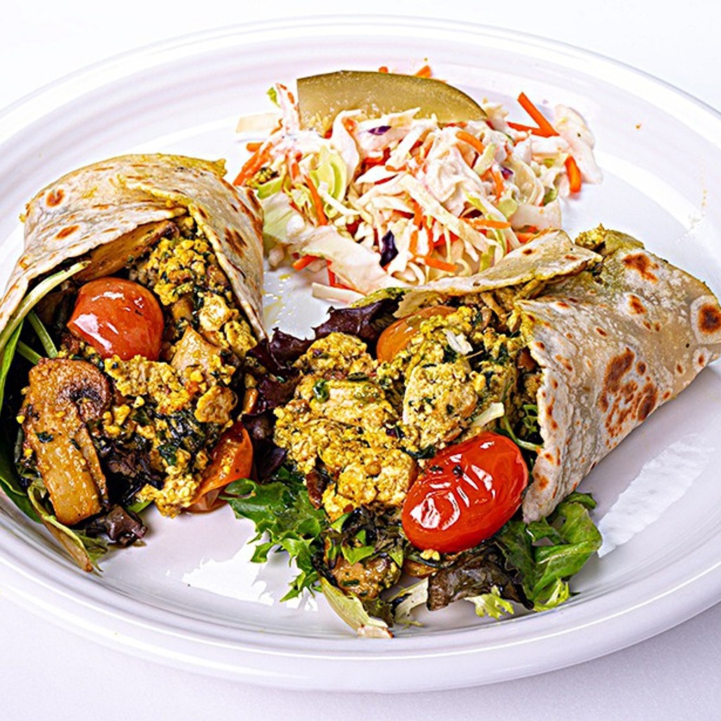 Image-6) Pesto Tofu Scramble Wrap