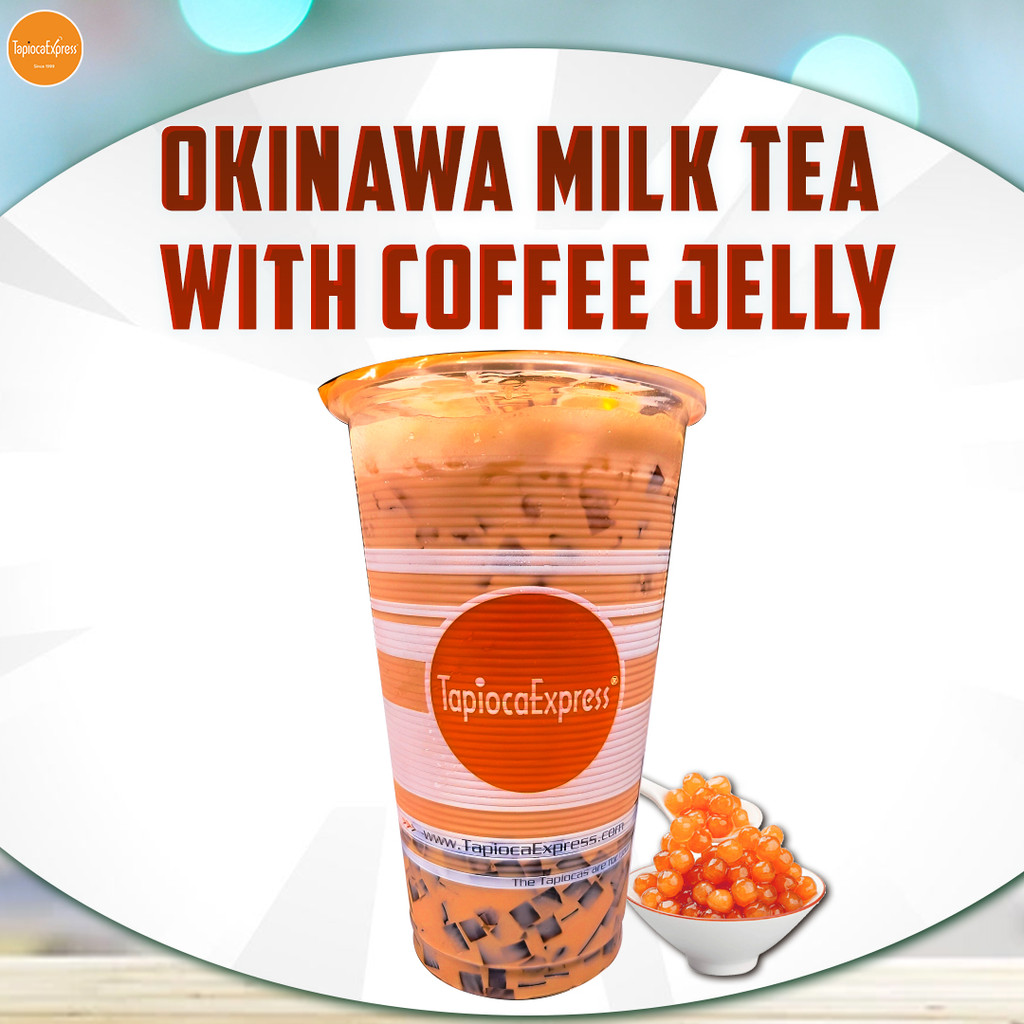 Image-Okinawa Milk Tea with Coffee Jelly