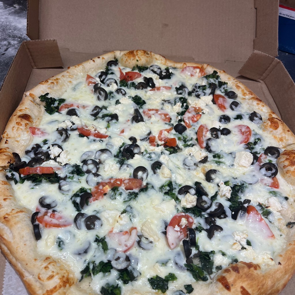 Image-Greek White Pizza