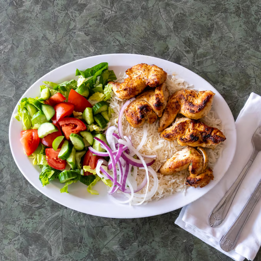 Image-Chicken Shish Kabob Combo Plate