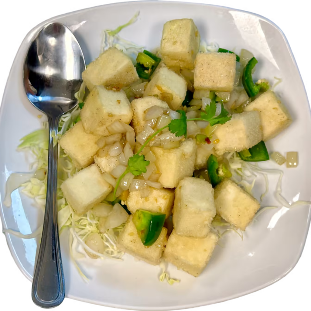 Image-141. Crispy Tofu with Salt & Pepper/ 椒鹽豆腐 (Đậu Hủ Rang Muối)