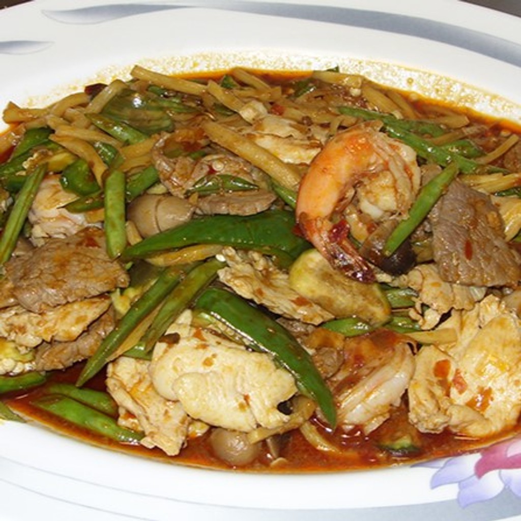 Image-Shrimp or Combination or Seafood Kaprao