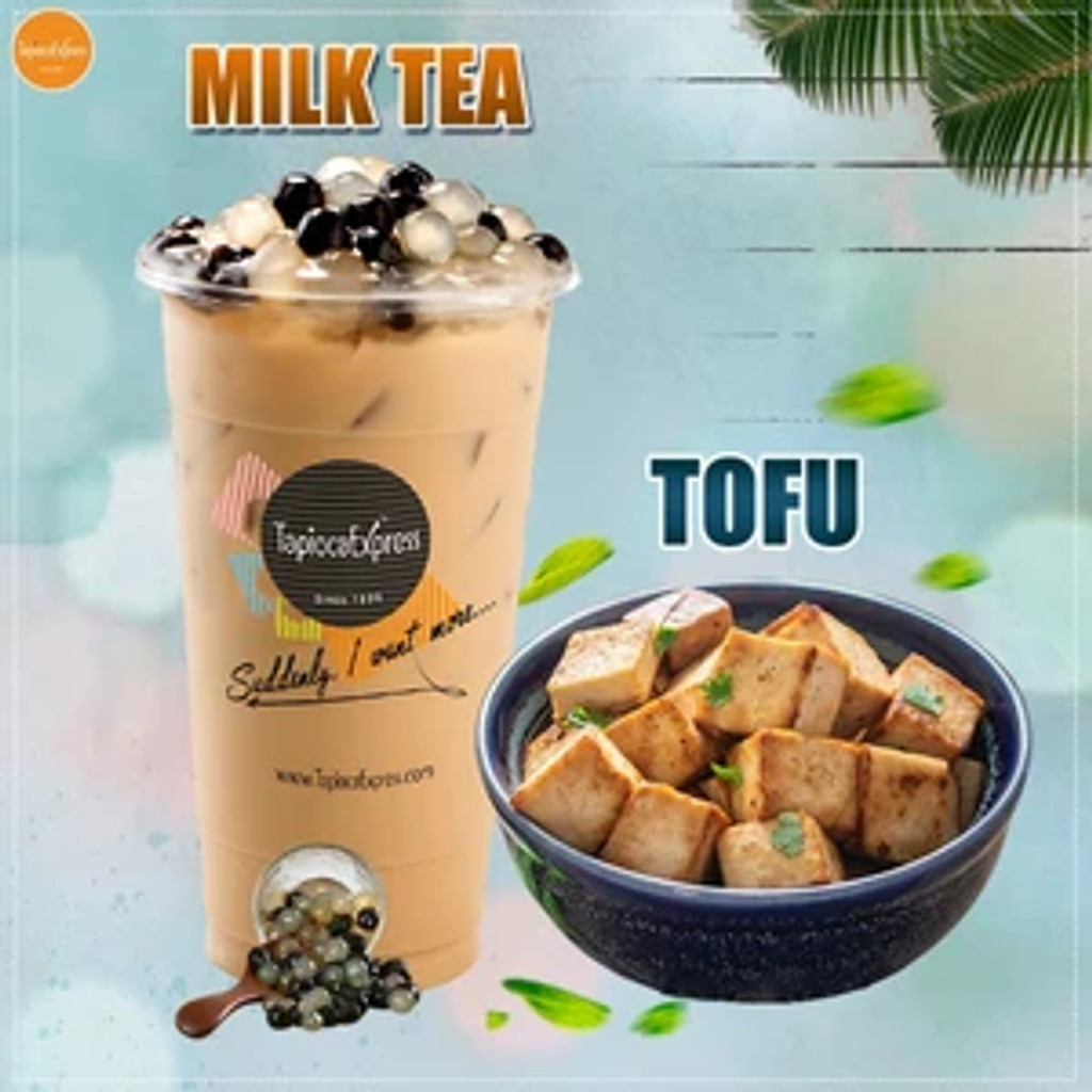 Image-Milk Tea + Fried Tofu(20% off)