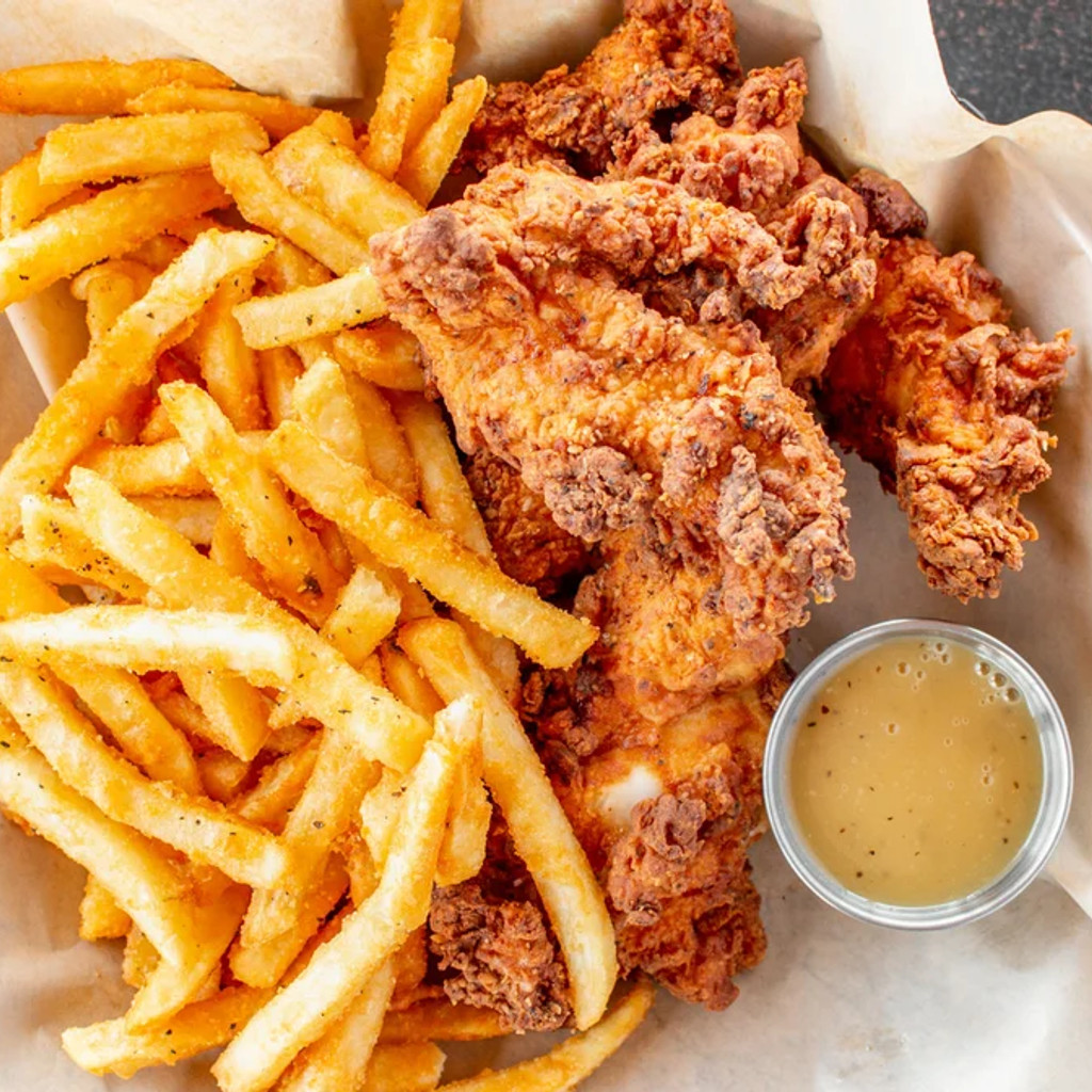 Image-Hand Breaded Chicken Tenders with Fries