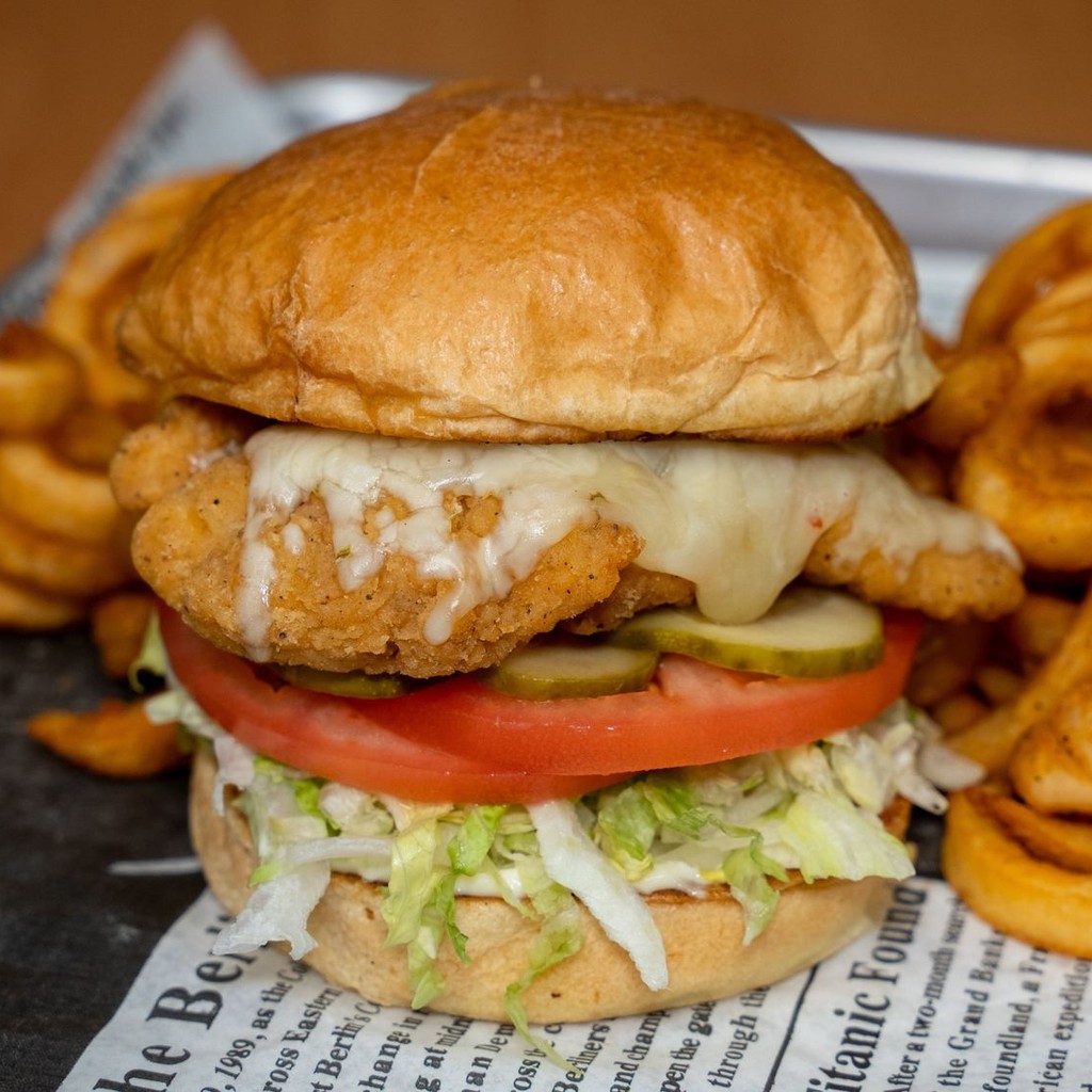 Image-Fried Chicken Sandwich Catering Platter