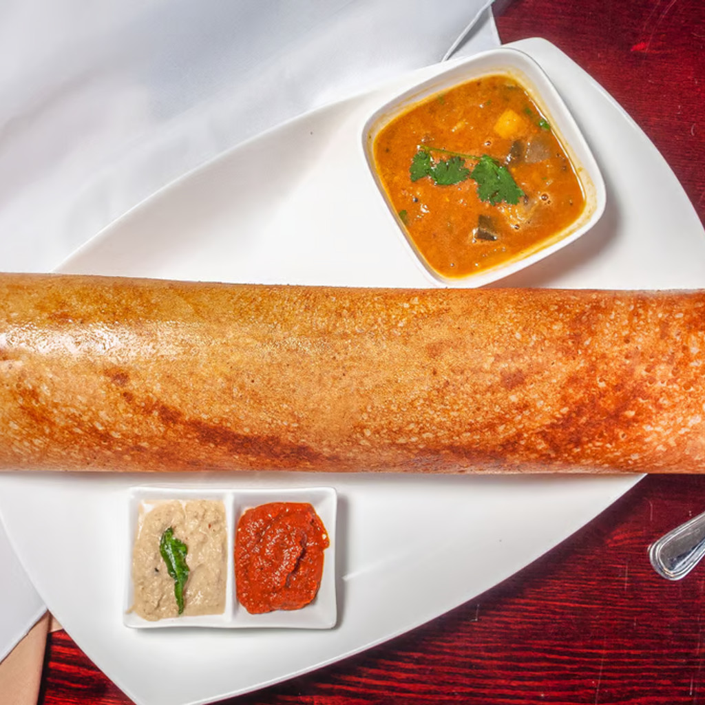 Image-Masala Dosa (Potato, Green Peas Filling)