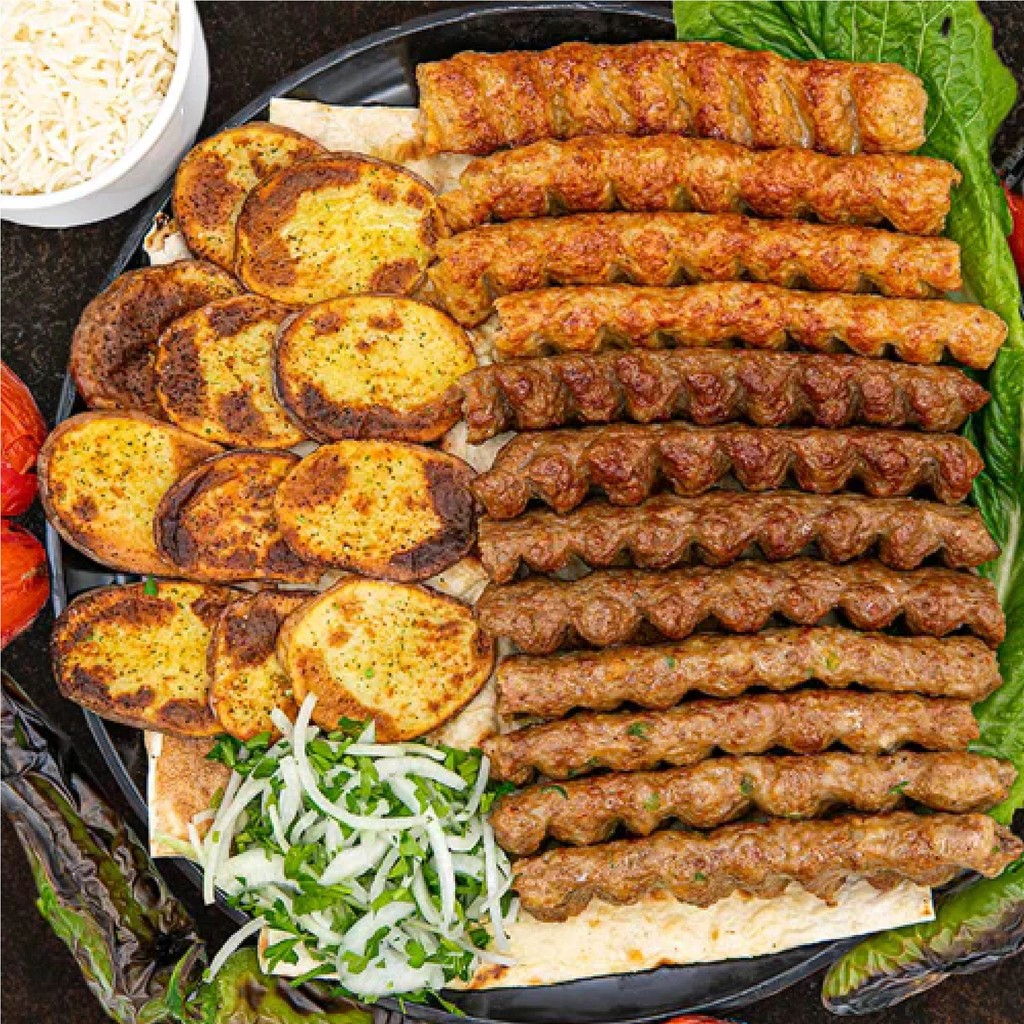 Image-Lulah Kabob Family Platter (6, & 12 Person Serving Sizes)