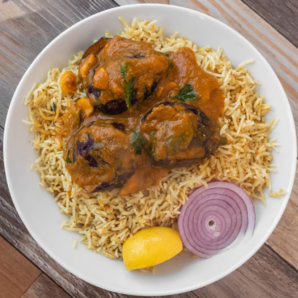 Image-Eggplant Biryani.