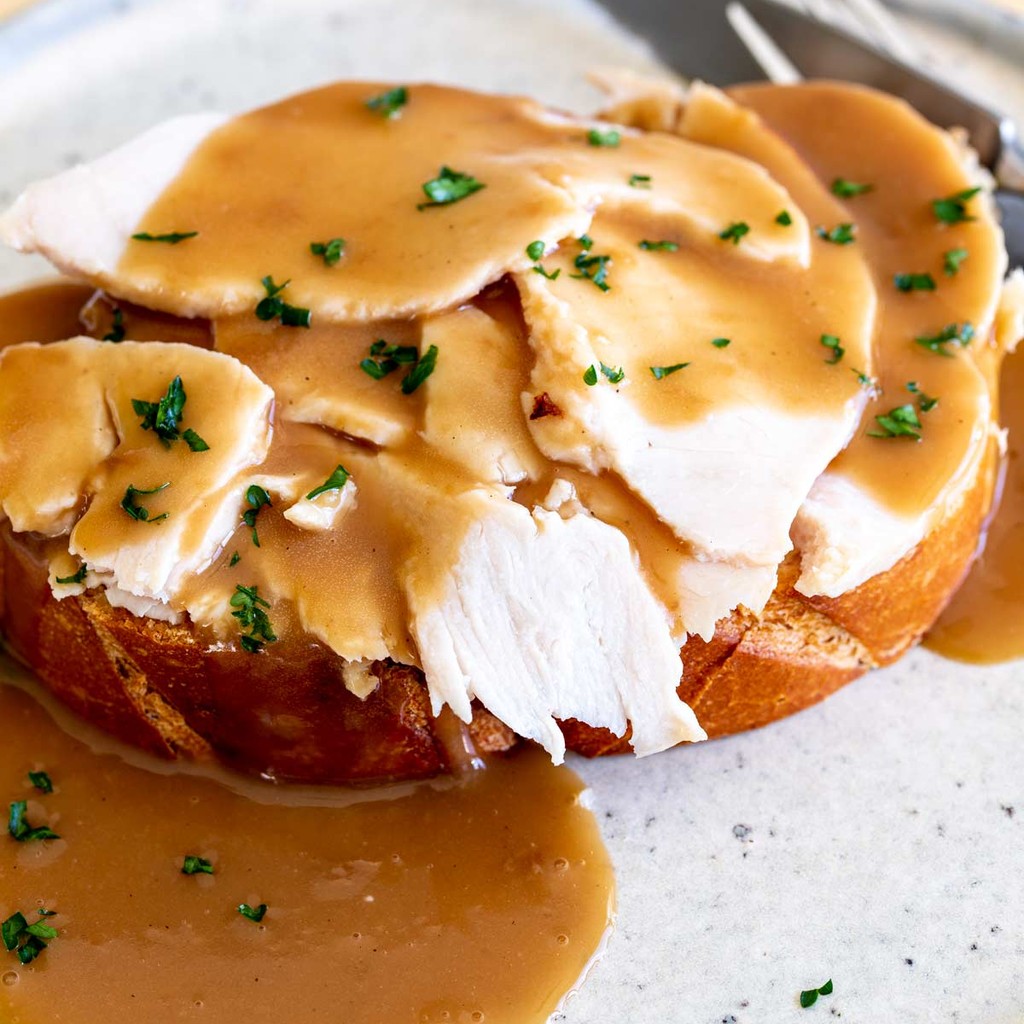 Image-Open Faced Turkey Sandwich