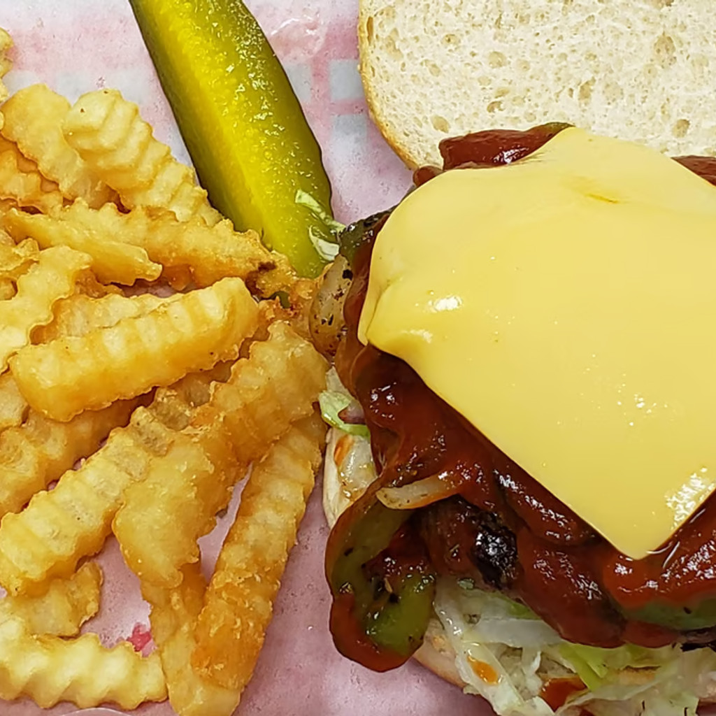 Image-New York Style Cheeseburger (1/2 Lb)