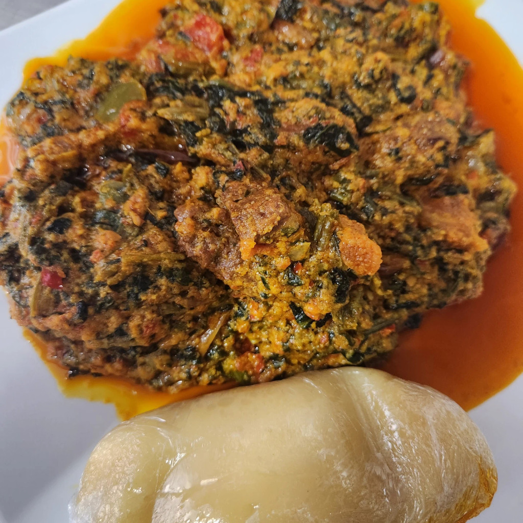 Image-EGUSI SOUP WITH FUFU