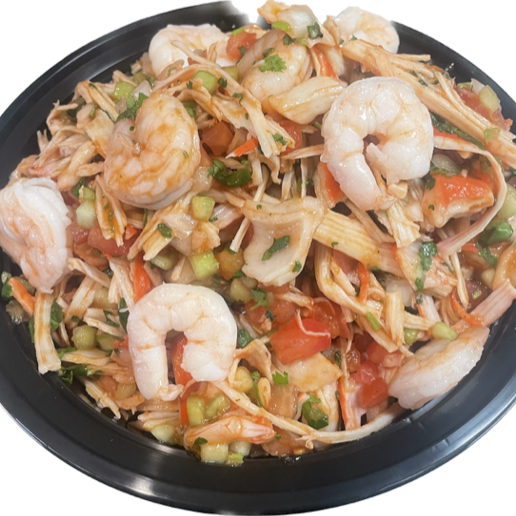 Image-IMIT. Crab & Shrimp Tostada