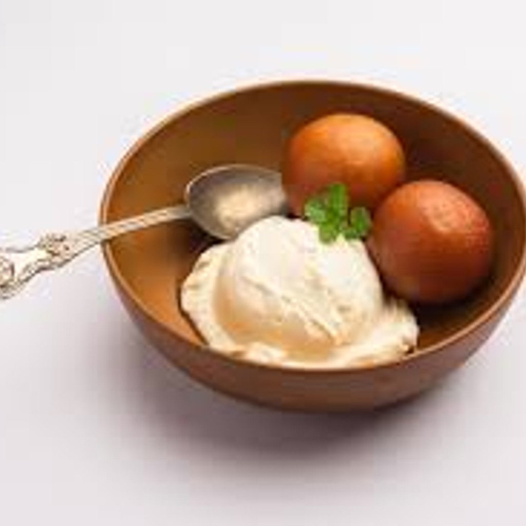 Image-Gulab Jamun With Ice Cream